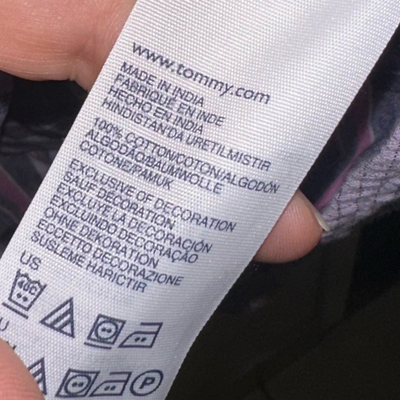 Tommy Hilfiger Purple Button Down Shirt - Picture 5 of 6